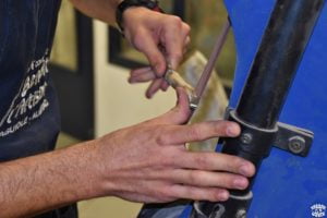 1 semaine en aveyron laguiole Atelier de Benoit l'Artisan fabrication lame dreams world