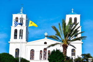 katapola amorgos cyclade grece eglise