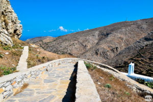 Amorgos chora cyclade grece escalier
