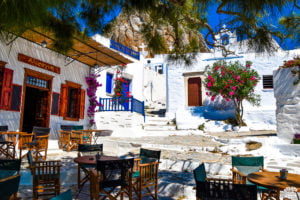 Amorgos chora cyclade grece place village