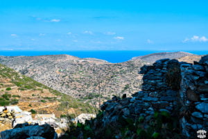 Amorgos chora cyclade grece vue