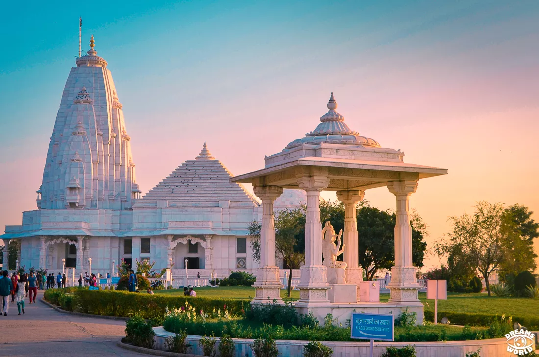 Jaipur Temple de Birla Mandir kiosque