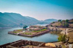 Jaipur fort amber vue lac