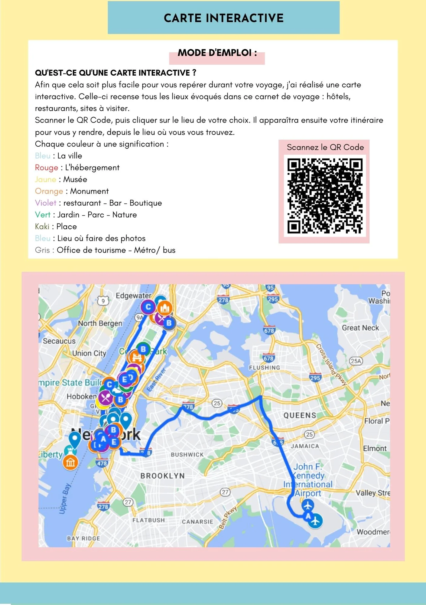 itinéraire new york